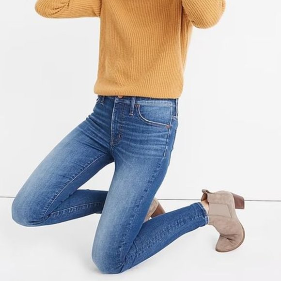 Madewell 9" Mid-Rise Skinny Jeans in Pendale Wash Size 25 - Picture 3 of 15